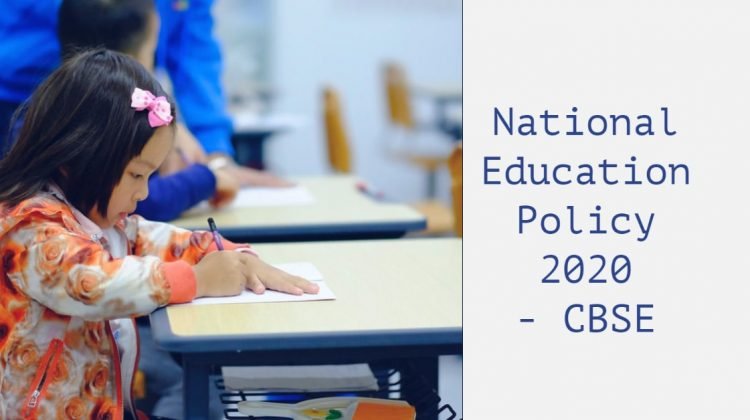National Education Policy 2020 - CBSE