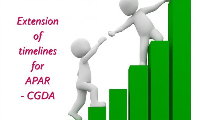 Extension of timelines for APAR - CGDA