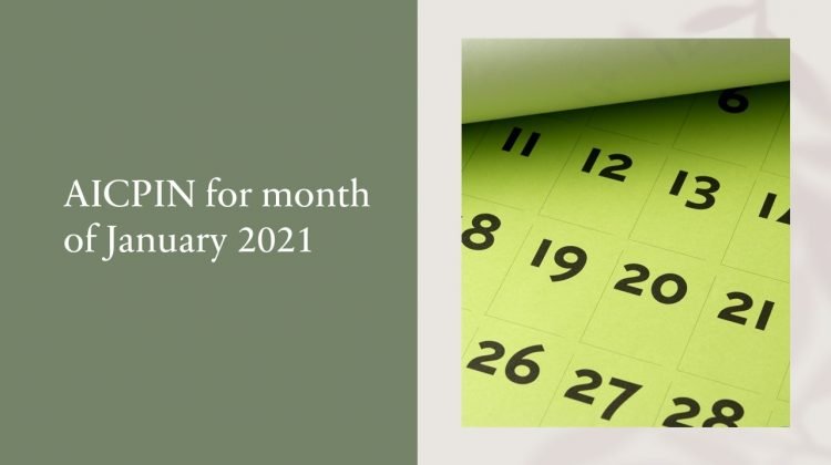 AICPIN for month of January 2021