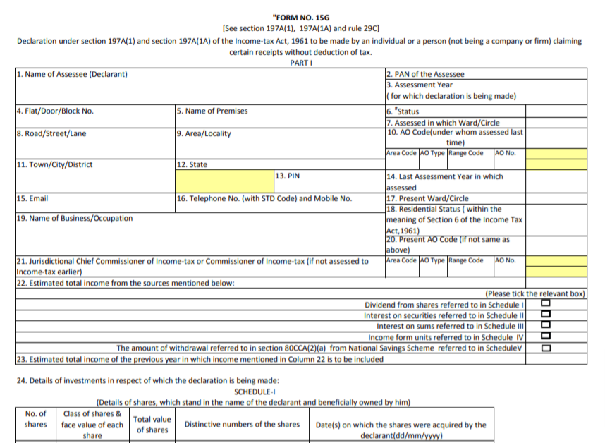 Pdf Download 15g Form For Bank Of Baroda Govtempdiary